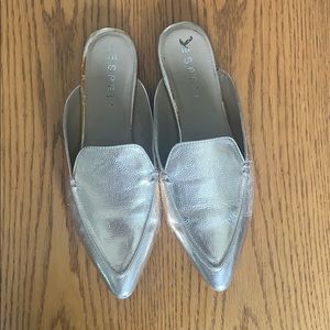 Esprit rose gold flat mules